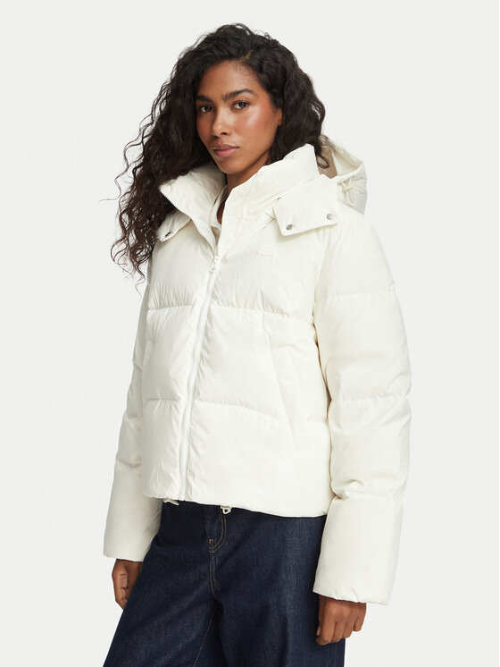 Lacoste Lacoste Daunenjacke BF8434 Creme Regular Fit