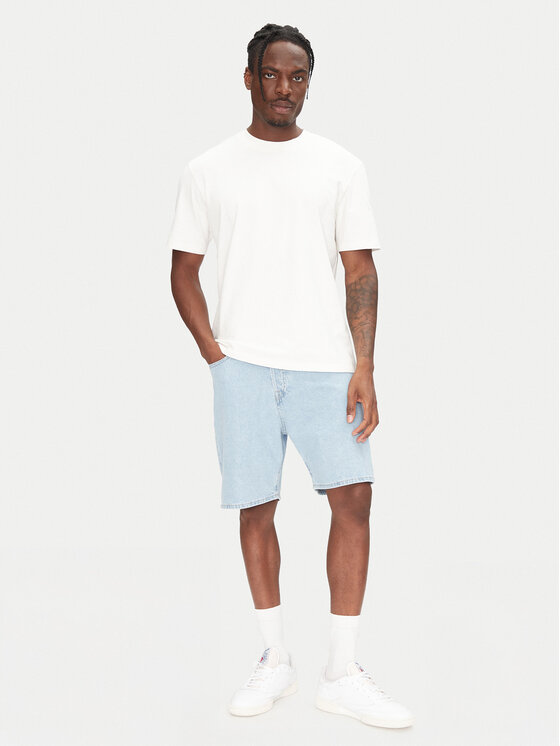 Jack&Jones Jack&Jones Jeans kratke hlače Tony 12269489 Modra Loose Fit
