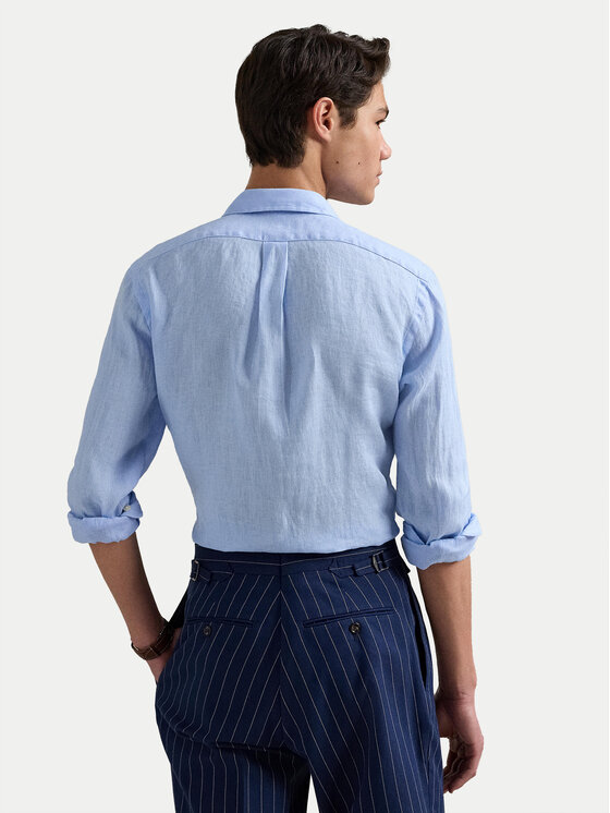 Polo Ralph Lauren Polo Ralph Lauren Cămașă 710968915008 Albastru celest Slim Fit