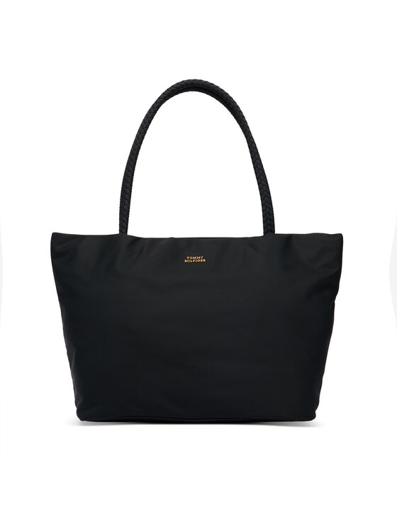 Tommy Hilfiger Tommy Hilfiger Torbica Th Marina Hobo/Tote Nylon AW0AW18862 Crna