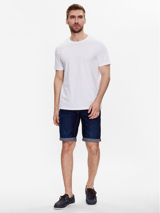 INDICODE INDICODE Szorty jeansowe Kaden 70-100 Niebieski Regular Fit