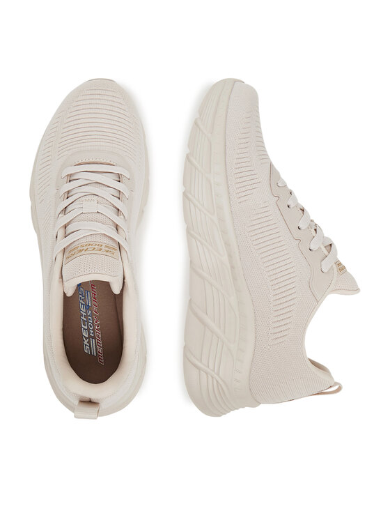 Skechers Skechers Sneakersy BOBS B FLEX HI 117385 OFWT Biela