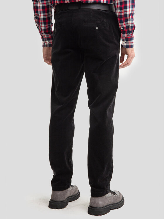 BIG STAR BIG STAR Spodnie materiałowe TREVIS_906_350 Czarny Chino Fit