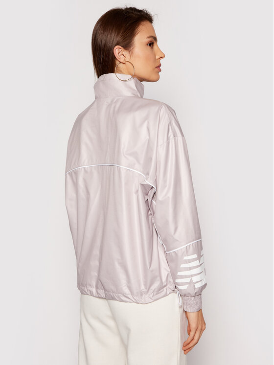 New Balance New Balance Μπουφάν μεταβατικό Athletics Windbreaker WJ11502 Γκρι Relaxed Fit