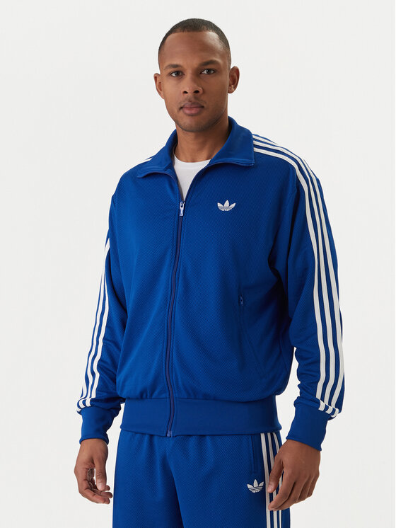 adidas Bluza adicolor Firebird KE0790 Niebieski Loose Fit