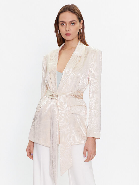 Guess Sacou Holly W3GN46 WEJZ0 Bej Regular Fit Bej imagine noua