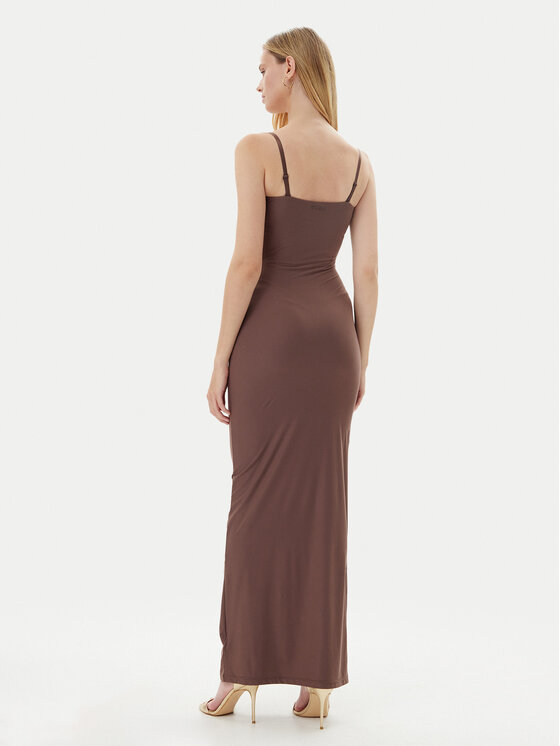 Guess Guess Vsakodnevna obleka O5GK00 KCDE0 Rjava Bodycon Fit