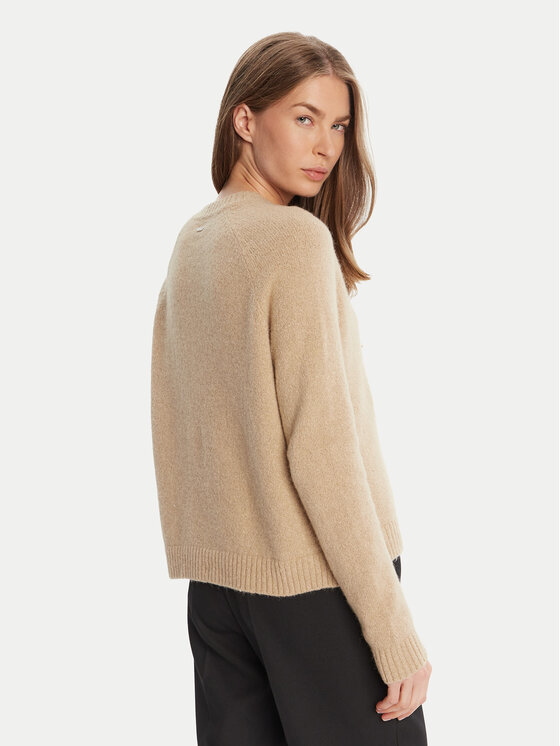 BOSS BOSS Sweter Febisan 50478315 Beżowy Regular Fit