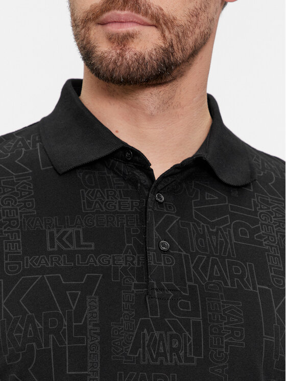 KARL LAGERFELD KARL LAGERFELD Polo 745082 541224 Nero Regular Fit