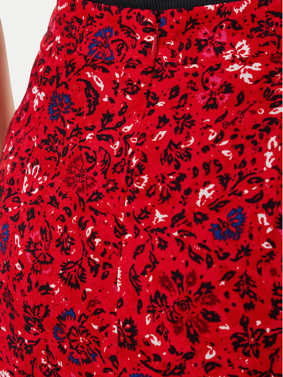 Pepe Jeans Pepe Jeans Midi sukně Clau PL901199 Červená Slim Fit