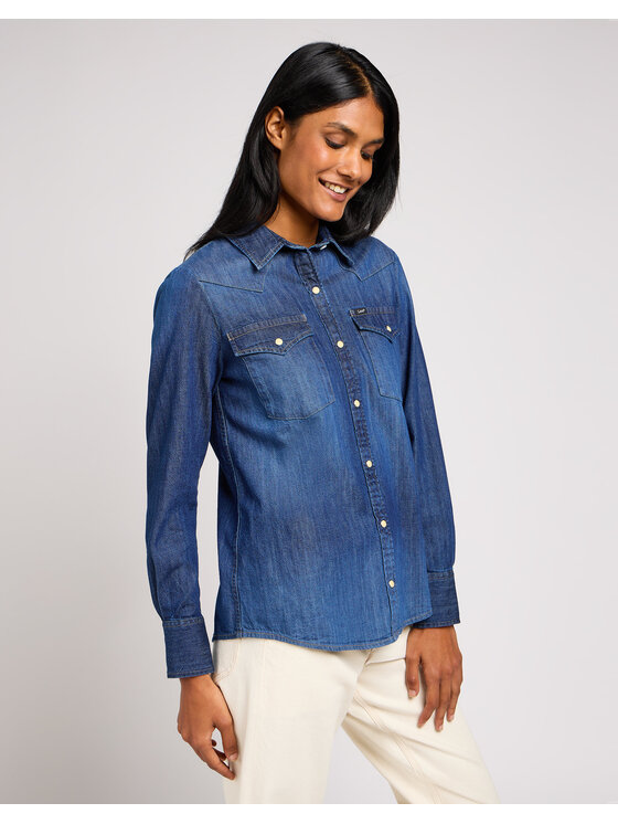 Lee Lee Camicia REGULAR WESTERN SHIRT Blu Regular Fit
