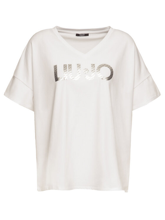 Liu Jo Sport Liu Jo Sport T-Shirt T69160 J0088 Bílá Oversize