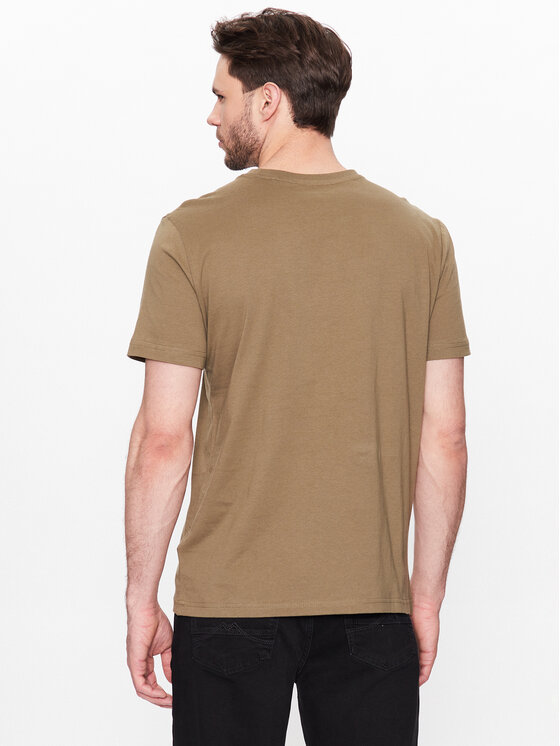 Mustang Mustang T-shirt Alex 1013221 Verde Regular Fit