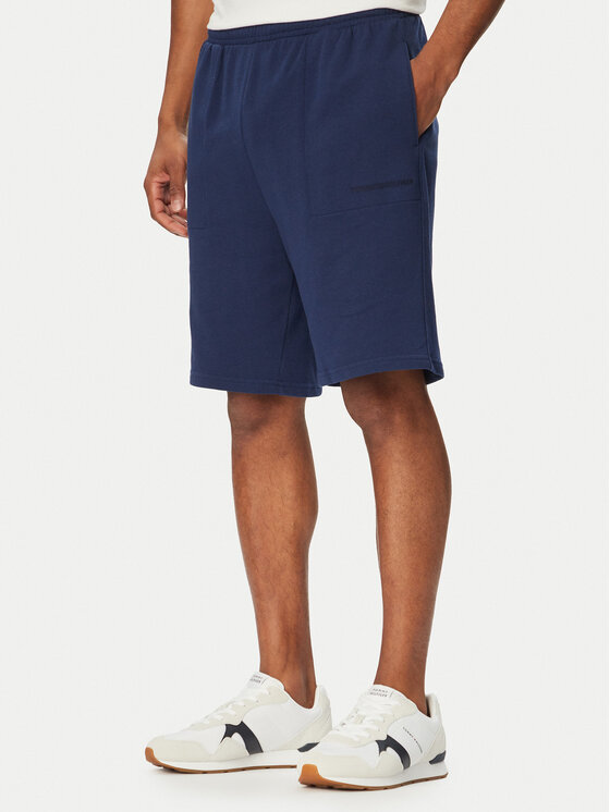 Tommy Hilfiger Tommy Hilfiger Spordišortsid Terry UM0UM03914 Tumesinine Regular Fit