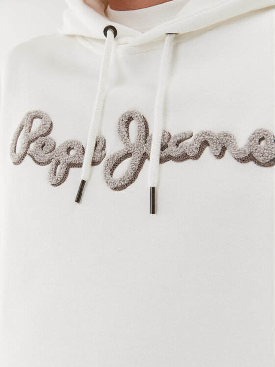 Pepe Jeans Pepe Jeans Bluza Ryan Hoodie PM582328 Biały Regular Fit