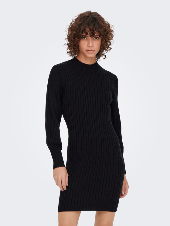 JDY Úpletové šaty 15271590 Čierna Regular Fit