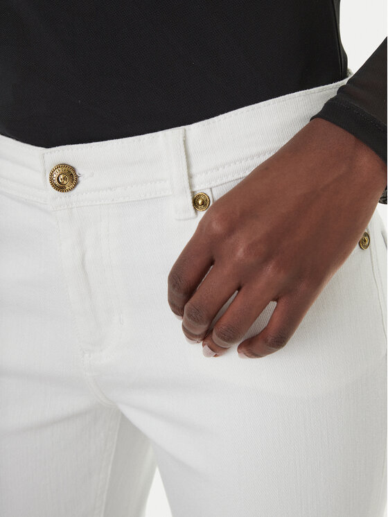 Versace Jeans Couture Versace Jeans Couture Jeans hlače 80HAB5K1 CEWCA Bela Skinny Fit