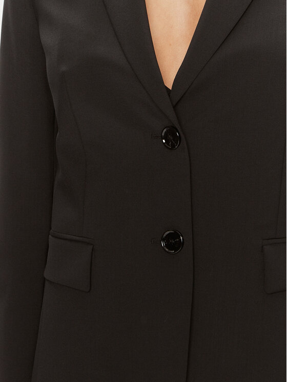 BOSS Boss Švarkas Juleah 50490035 Juoda Regular Fit