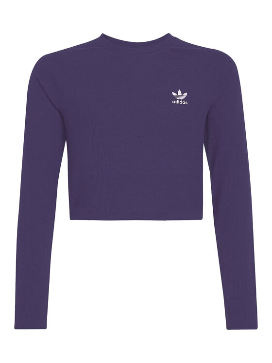 adidas adidas Bluzka JW2600 Fioletowy Slim Fit