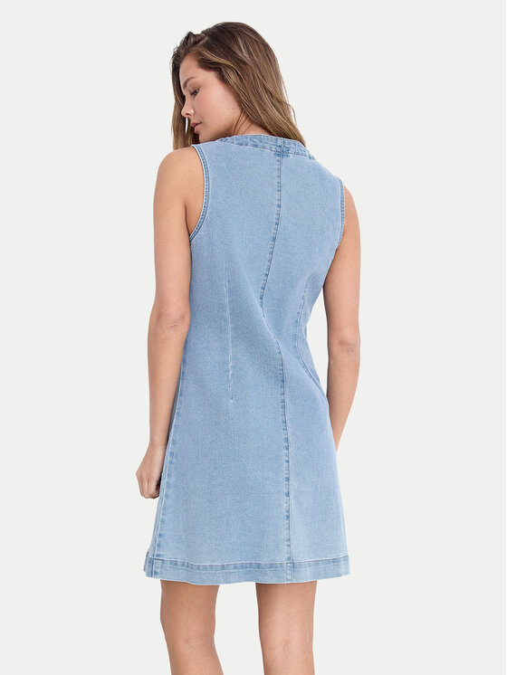 Noisy May Noisy May Džinsinė suknelė Rikka 27033695 Mėlyna Slim Fit