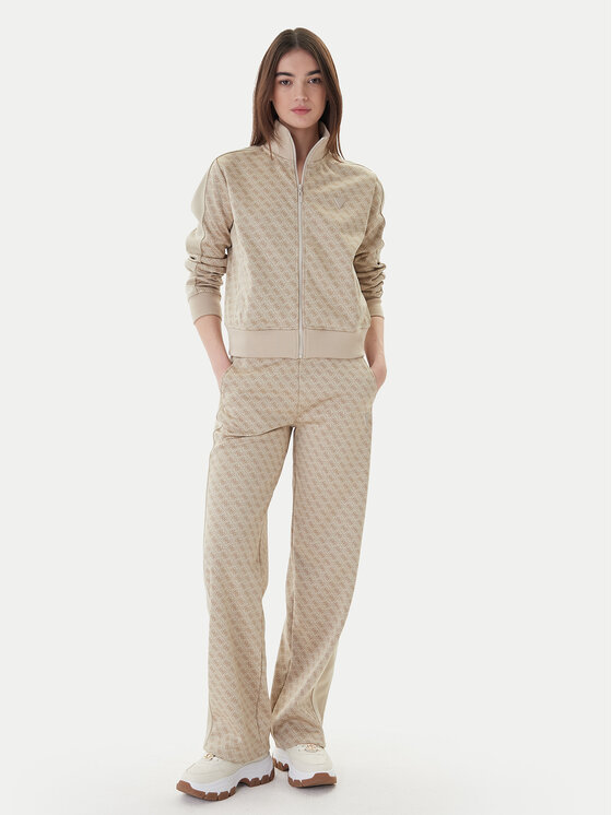 Guess Guess Sportinės kelnės V6RB09 K2042 Smėlio Wide Leg