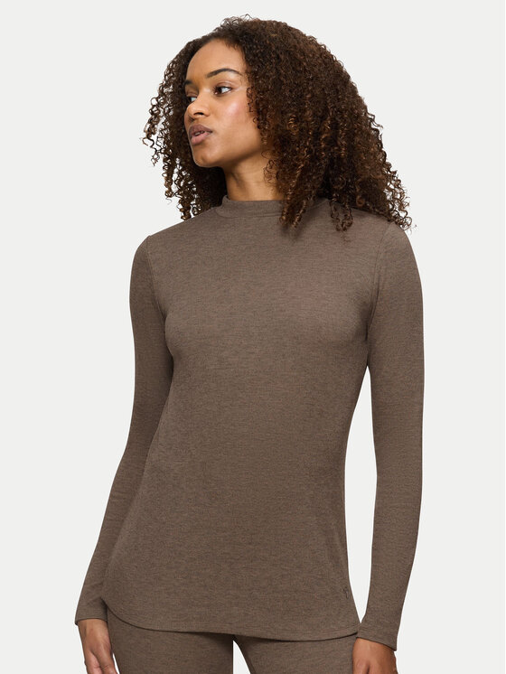 Triumph Triumph Svetr Smart Thermal 10221490 Hnědá Slim Fit