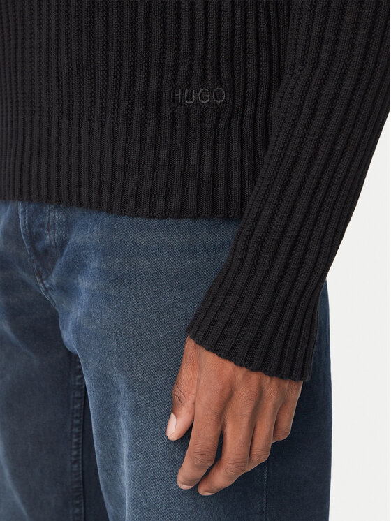 HUGO HUGO Svetr 50570250 Černá Regular Fit