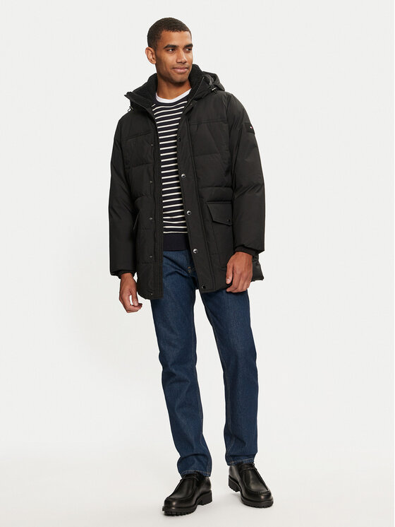 Tommy Hilfiger Tommy Hilfiger Kurtka zimowa Rockie MW0MW36593 Czarny Regular Fit