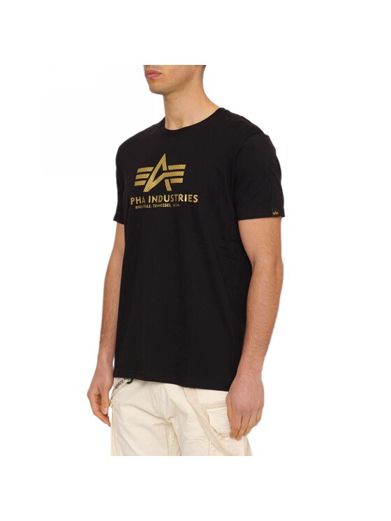 Alpha Industries Alpha Industries T-Shirt AI.100501CB-365 Czarny Basic Fit