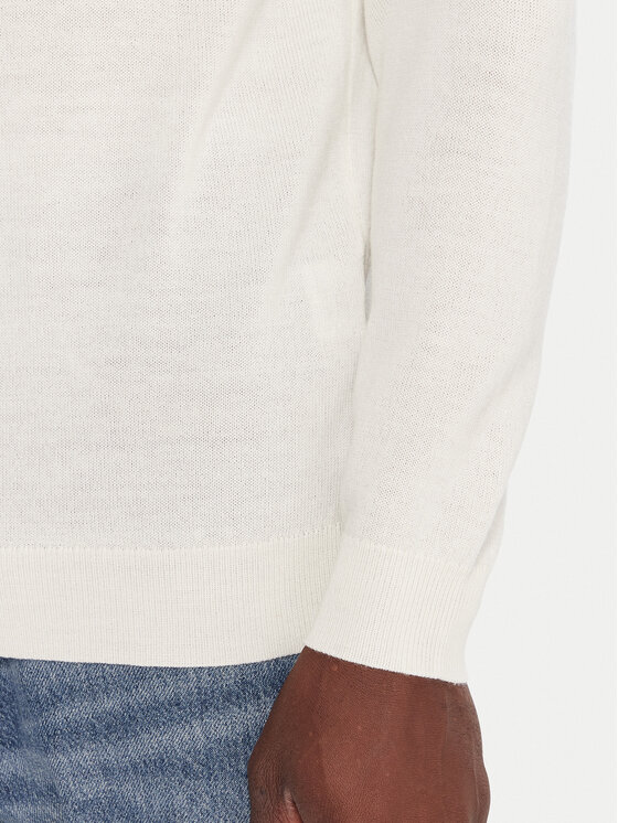 KARL LAGERFELD KARL LAGERFELD Golf 655002 554399 Écru Slim Fit
