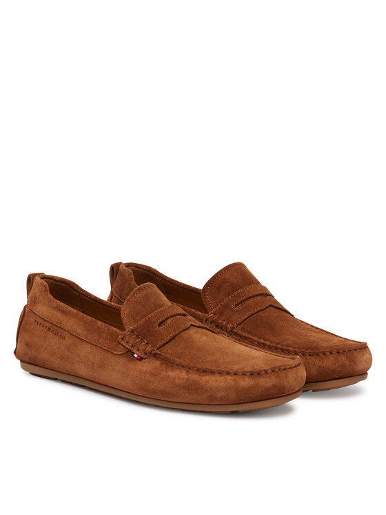 Tommy Hilfiger Tommy Hilfiger Mokaszin Core Hilfiegr Suede Driver FM0FM05789 Ekru