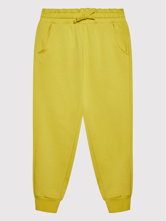 United Colors Of Benetton Pantaloni trening 3QLACF00H Galben Regular Fit