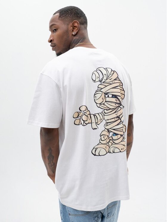 Smerfy Smerfy T-Shirt 119806 Biały Oversize