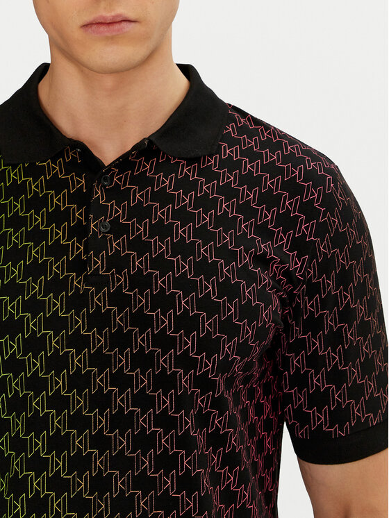 KARL LAGERFELD KARL LAGERFELD Поло 745401 552235 Чорний Slim Fit