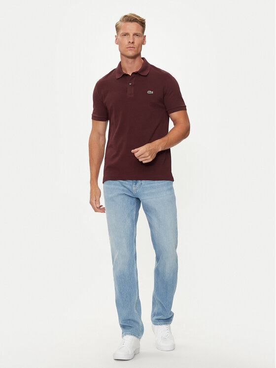 Lacoste Lacoste Polokošile PH4012 Bordó Slim Fit