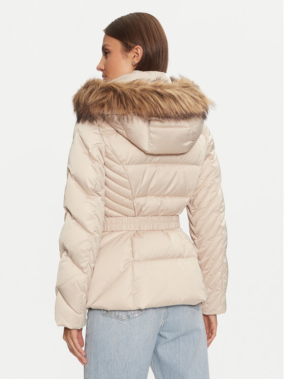 Guess Guess Pūkinė striukė New Olga W4BL53 WEX52 Smėlio Regular Fit