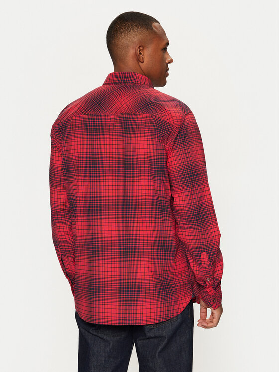 s.Oliver s.Oliver Koszula 2152435 Czerwony Regular Fit