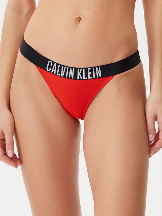 Calvin Klein Swimwear Calvin Klein Swimwear Bikini partea de jos KW0KW02857 Roșu