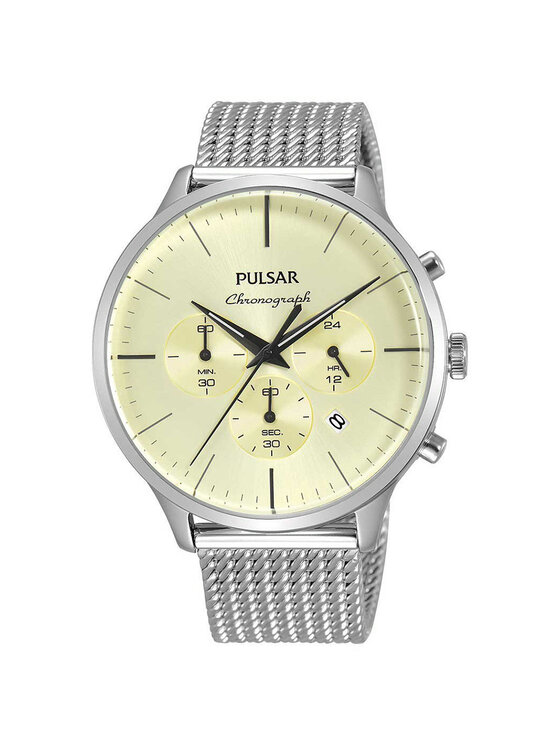 Pulsar Pulsar Zegarek PT3859X1 Srebrny
