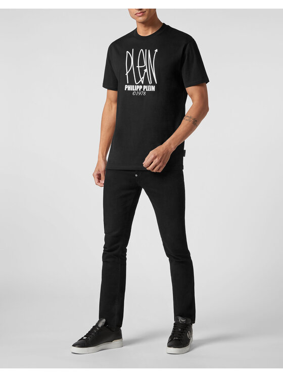 PHILIPP PLEIN PHILIPP PLEIN T-Shirt 1207 Czarny Regular Fit