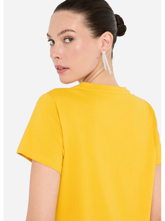 Liu Jo Liu Jo T-shirt TF5275JS923M9755 Giallo Regular Fit