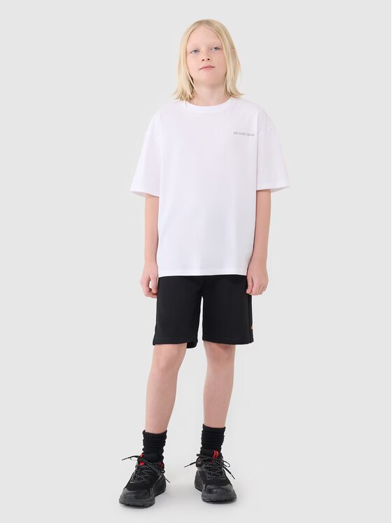 4F 4F Szorty 4FJWSS25TSHOM600-20S Czarny Regular Fit