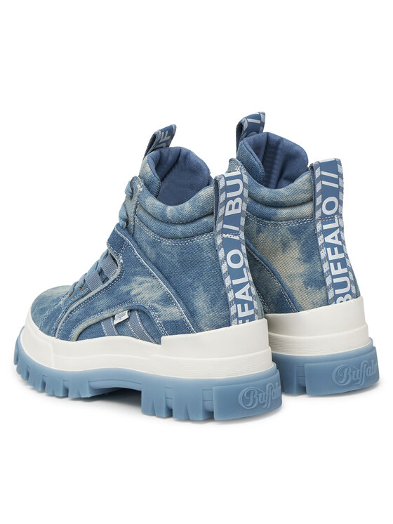 Buffalo Buffalo Schnürstiefeletten Aspha Nc Mid 1622566 Blau