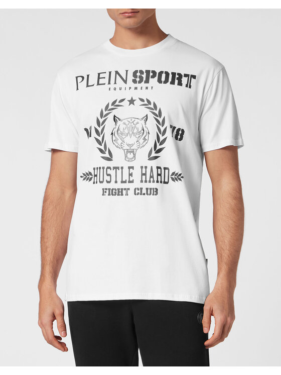 Plein Sport Plein Sport T-Shirt 13043 Biały Regular Fit