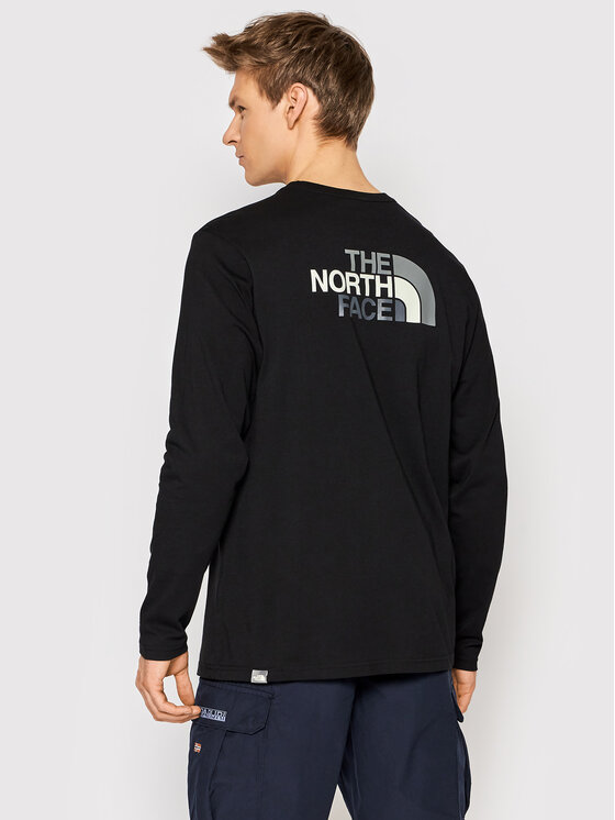 The North Face The North Face Marškinėliai ilgomis rankovėmis Easy Tee NF0A2TX1 Juoda Regular Fit
