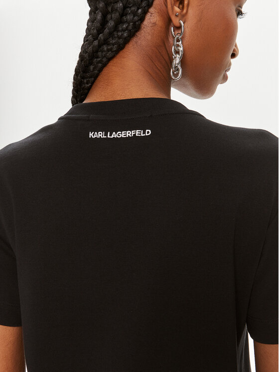 KARL LAGERFELD KARL LAGERFELD T-Shirt 245W1717 Μαύρο Regular Fit