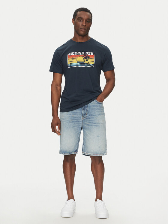 Quiksilver Quiksilver Tričko EQYZT08065 Tmavomodrá Regular Fit