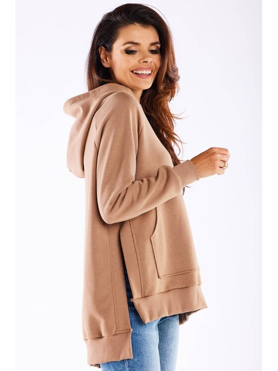 Infinite You Infinite You Bluza M280 Beżowy Basic Fit