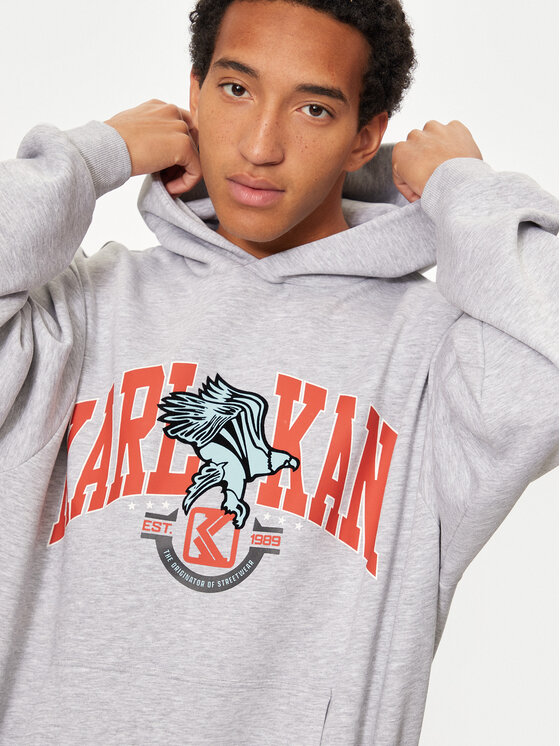 Karl Kani Karl Kani Суитшърт Eagle Print 60210116 Сив Regular Fit