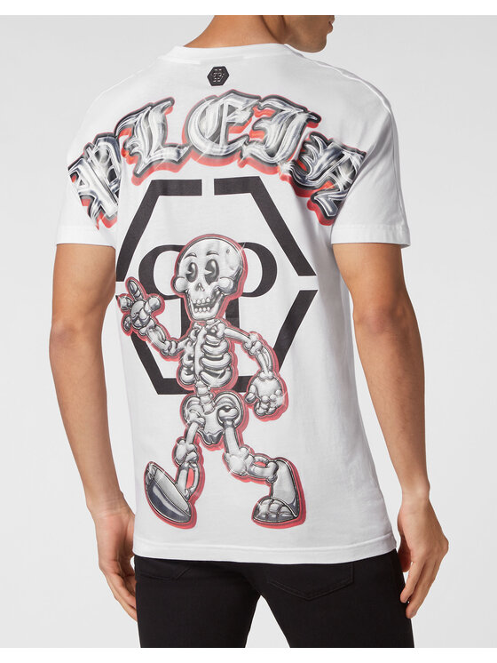 PHILIPP PLEIN PHILIPP PLEIN T-Shirt 15301 Bílá Regular Fit